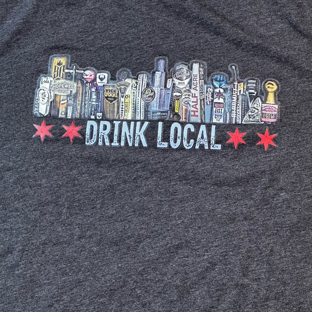 Illinois Canvas Standard Goods Shirt Drink Local‎ Unisex Sz M Streetwear NWT $30